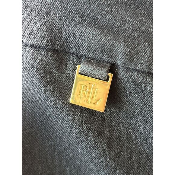 Ralph Lauren Exclusive Pants Navy Straight Chino Ankle Crop Career Size 4 - Picture 4 of 8